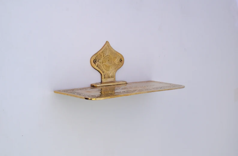 Brass Bathroom Shelf - Wall Mounted Shelves