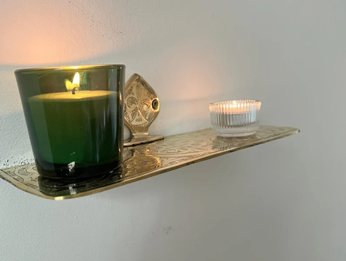 Brass Bathroom Shelf - Wall Mounted Shelves