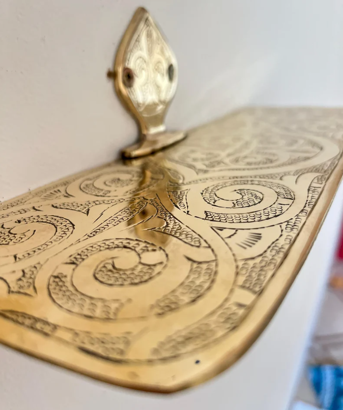 Brass Bathroom Shelf - Wall Mounted Shelves