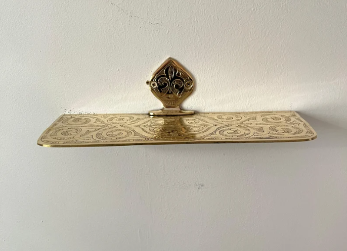 Brass Bathroom Shelf - Wall Mounted Shelves