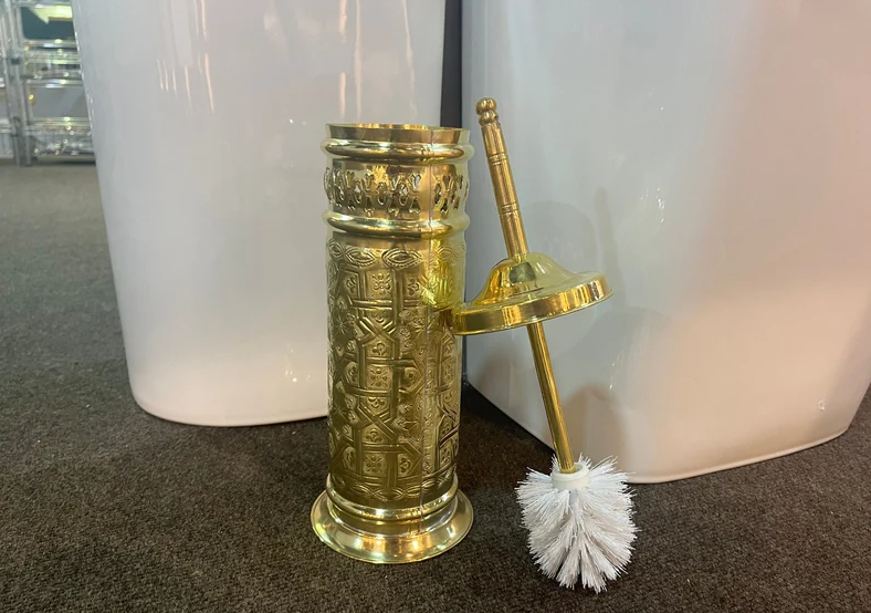 Brass Toilet Brush and Holder Bathroom Toilet Bowl Brush And Holder For Storage Organization Toilet Bowl cleaner Bathroom Accessories