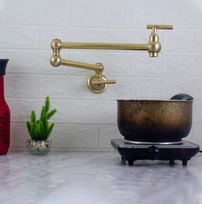 Brushed Brass Pot Filler