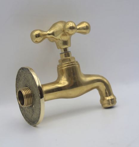 Unlacquered Brass Pot Filler, Vintage Traditional Kitchen Faucet, Swiveling