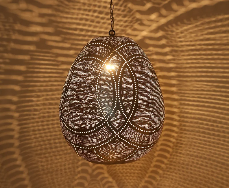 Brass Moroccan Hanging Light Vintage Shades Pendant Lamp Shade