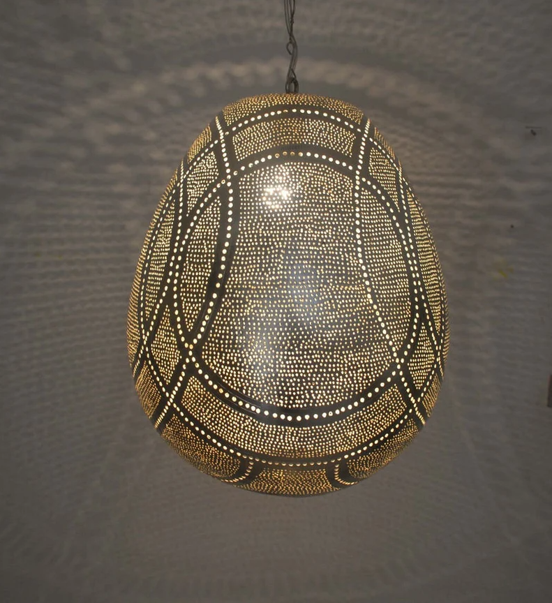 Brass Moroccan Hanging Light Vintage Shades Pendant Lamp Shade