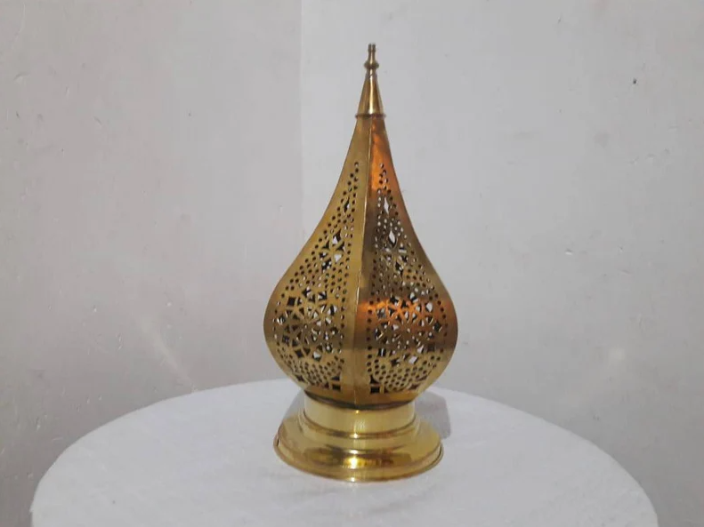 Moroccan Gold Bedside Table Lamp