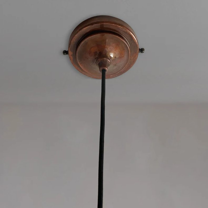 Hammered Brass Ball Pendant Light, Dome Ceiling Light