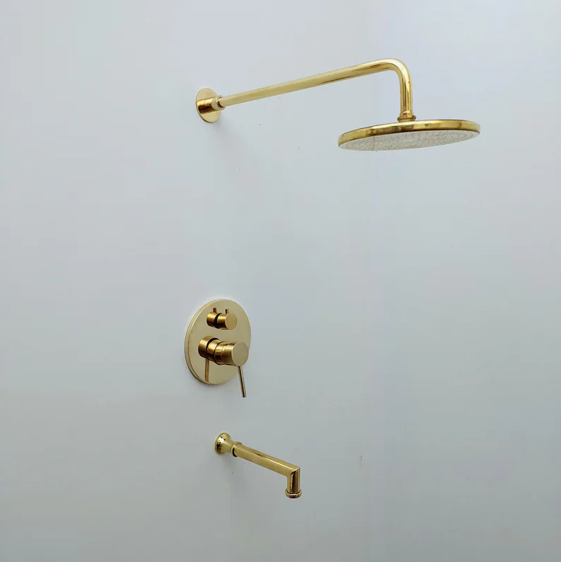 Brass shower - Antique Brass Shower Fixtures