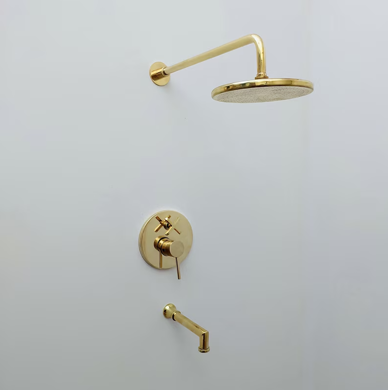 Brass shower - Antique Brass Shower Fixtures