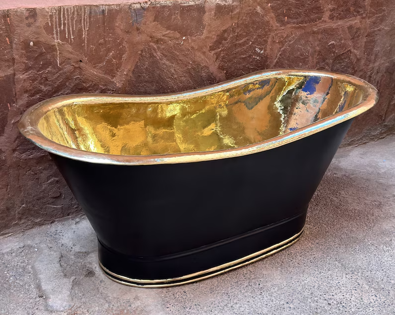 Copper Soaking Tub, Copper Bathtub, Free Standing Copper Tub