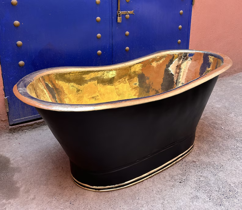 Copper Soaking Tub, Copper Bathtub, Free Standing Copper Tub