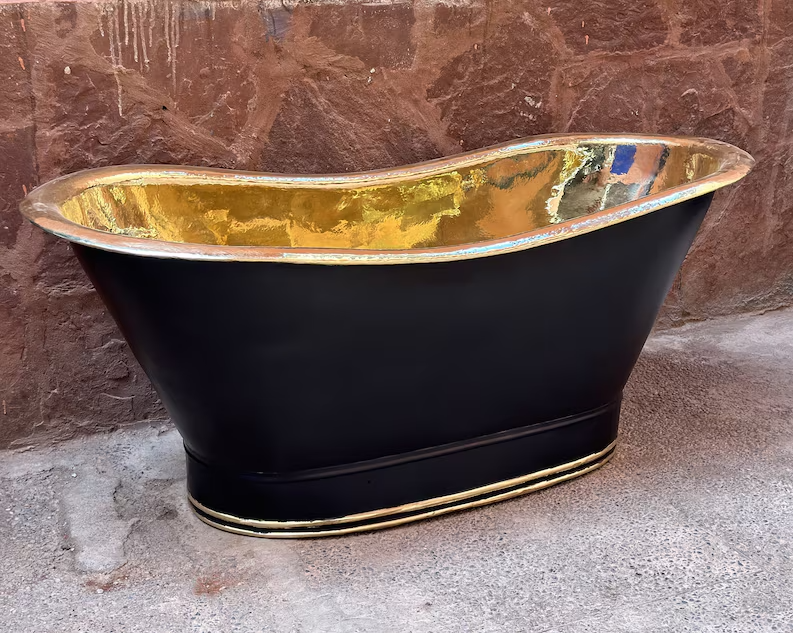 Copper Soaking Tub, Copper Bathtub, Free Standing Copper Tub