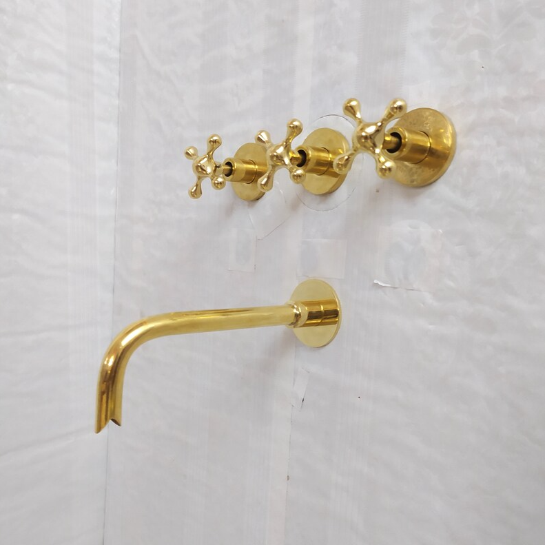 Antique Brass Shower Fixtures - Brass Shower Set